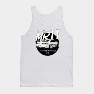 JDM MR2 White Black Sun Edition Tank Top